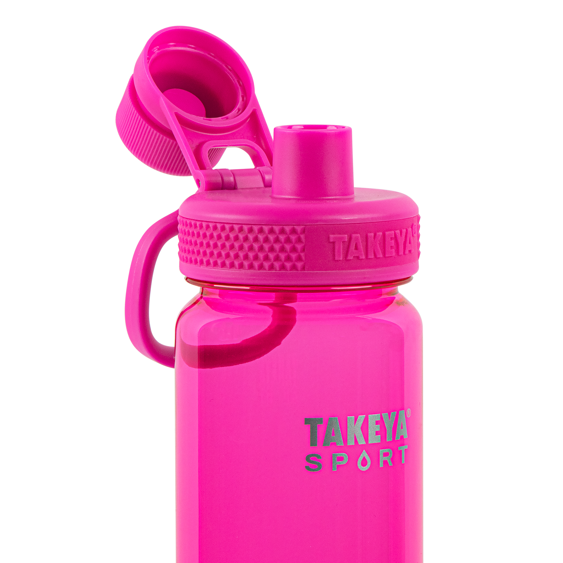 tritan-sport-water-bottle-with-spout-lid-c3 51671-TKS-Tritan-Spout-24-PinkSweep-openlid.png