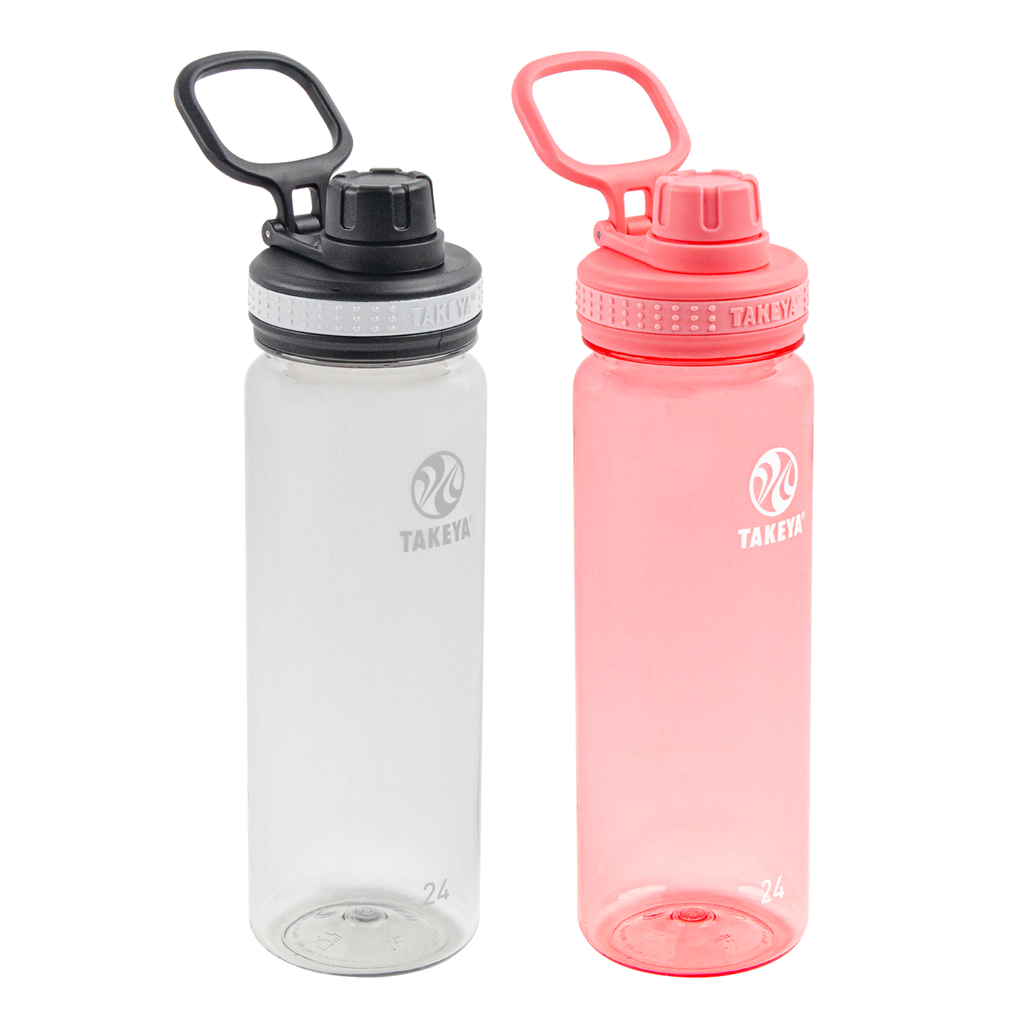 tritan-water-bottle-bundle-with-spout-lid-2-pack-e0 51689-Tritan-Spout-24-2pk-Clear-FlutterPink-angle_2e2a67e8-7240-4517-90e1-85605eacf4b2.png