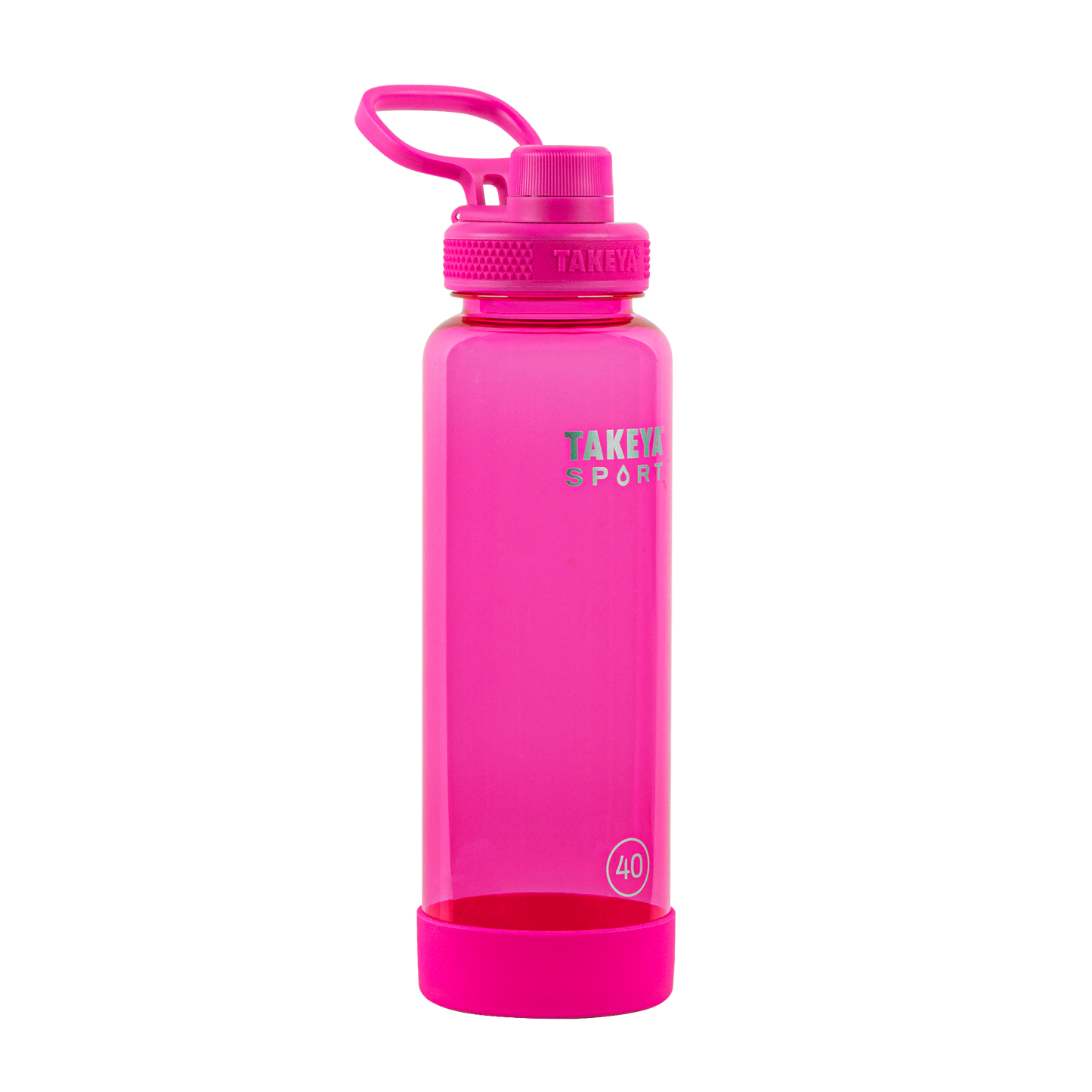 tritan-sport-water-bottle-with-spout-lid-c3 52030-TKS-Tritan-Spout-40-PinkSweep-frontangle.png