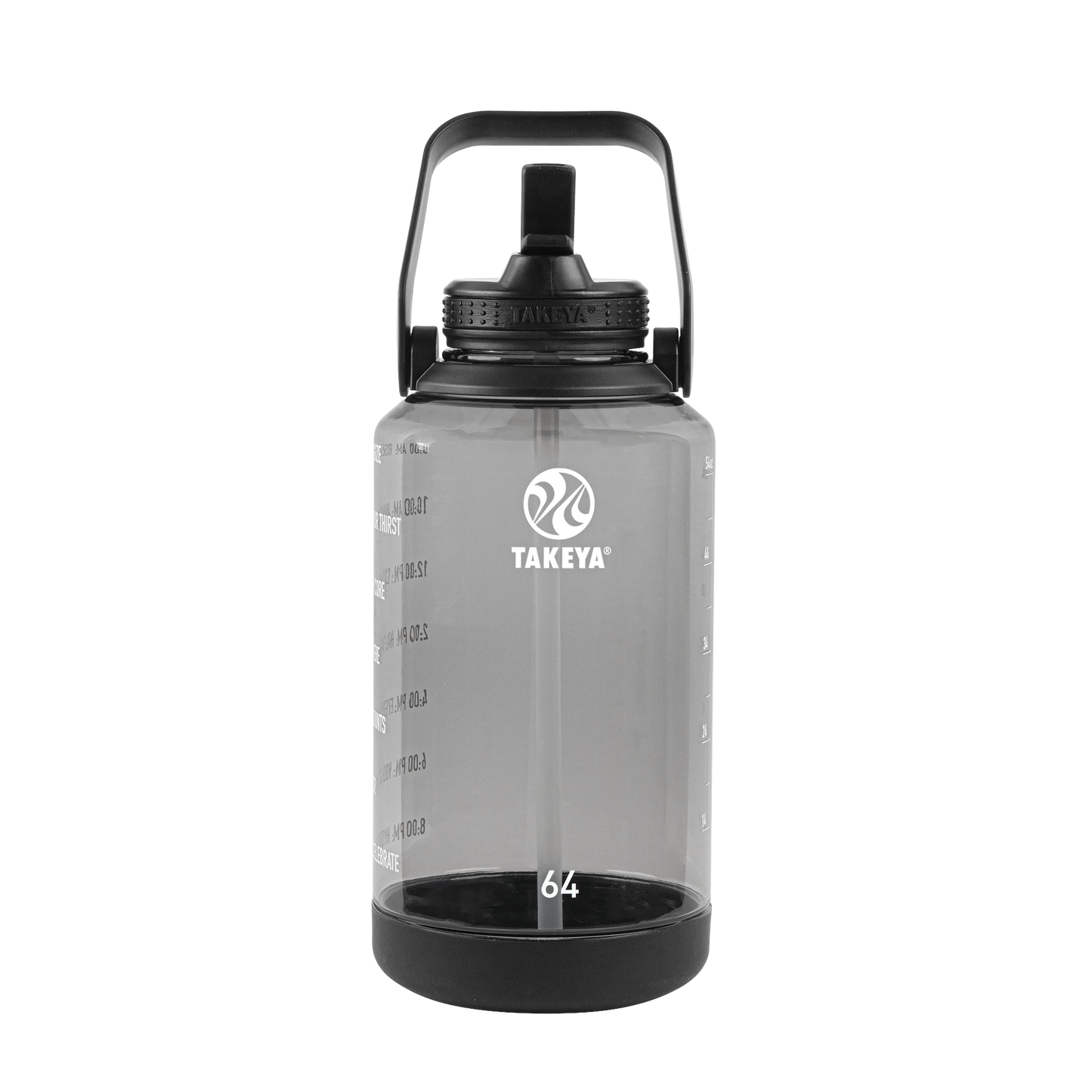 tritan-motivational-water-bottle-with-straw-lid-d6 54145-Tritan-Straw-Motivational-64-StormyBlack-front.png